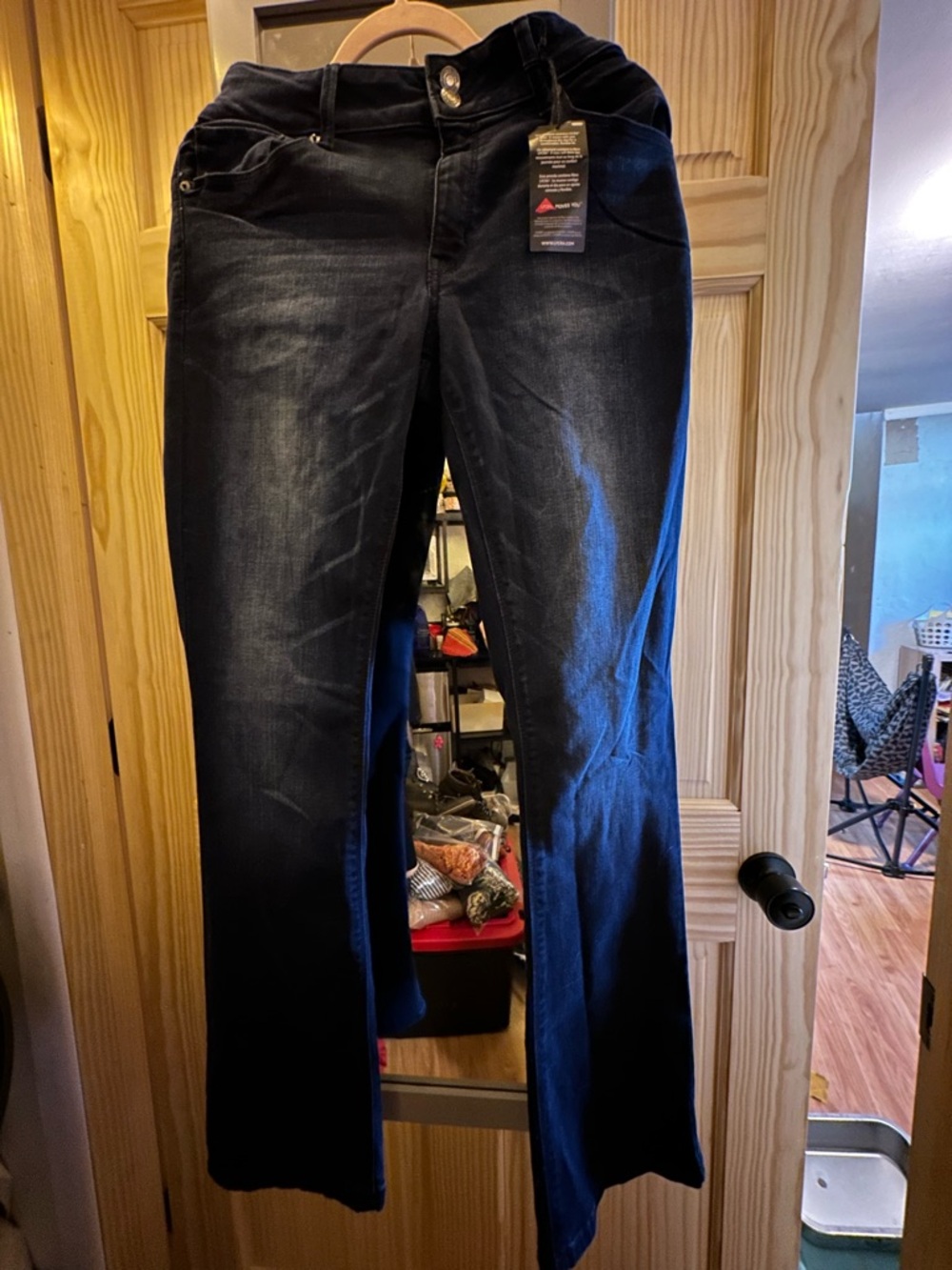 Mudd Navy Flare Wide-Leg Jeans